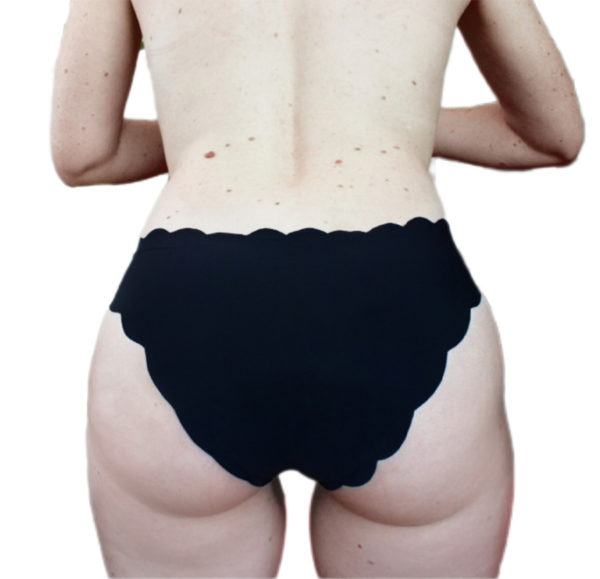 Sissy Scalloped Nylon Panty - Image 3