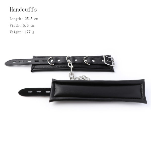 6-Piece Locking Leather Restraint Kit - Image 10