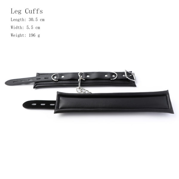 6-Piece Locking Leather Restraint Kit - Image 11