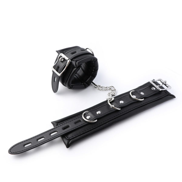 6-Piece Locking Leather Restraint Kit - Image 3
