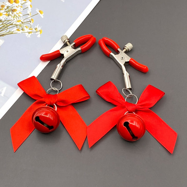 Adjustable Nipple Clamp Bells (Red/Black) - Image 3