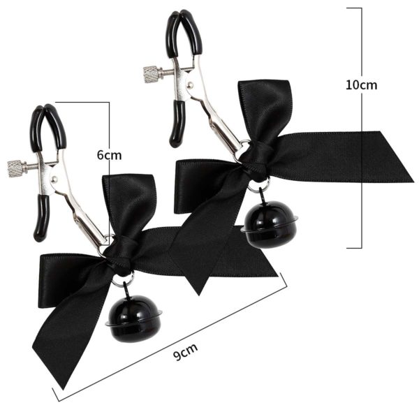 Adjustable Nipple Clamp Bells (Red/Black) - Image 4