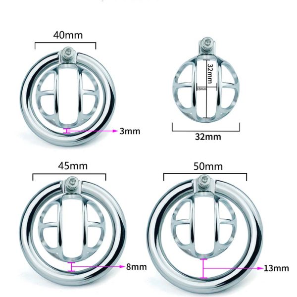 Steel Tiny Chastity Cage (teaser with screw lock) - Image 6