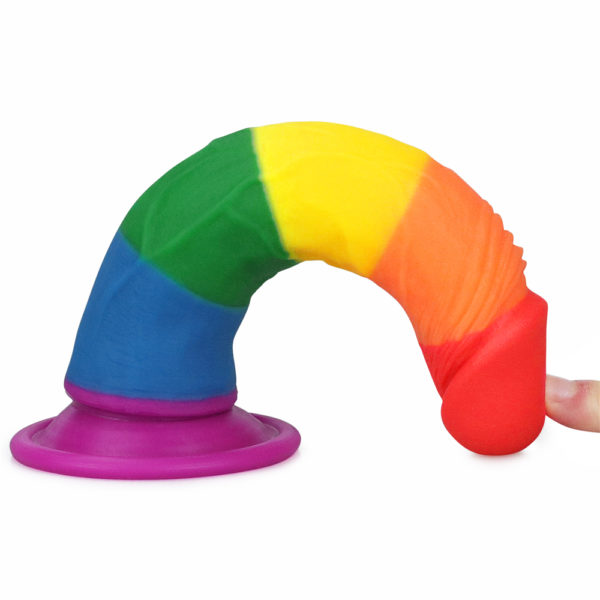 8″ Rainbow Dildo