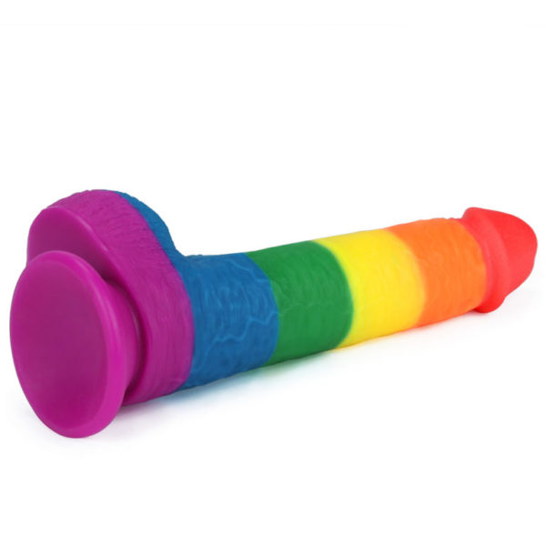9″ Rainbow Dildo