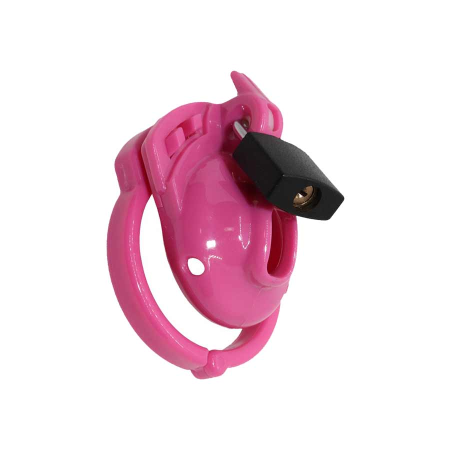the vice clitty sissy cock cage in pink