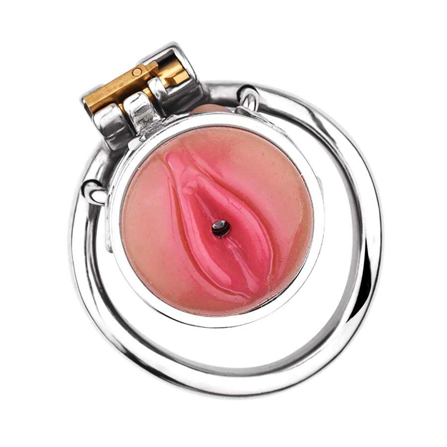 Silicone Pussy sissy cock Cage abovejpg