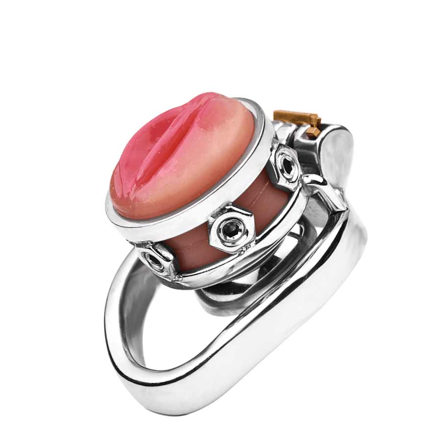 Silicone pussy cock cage with vagina