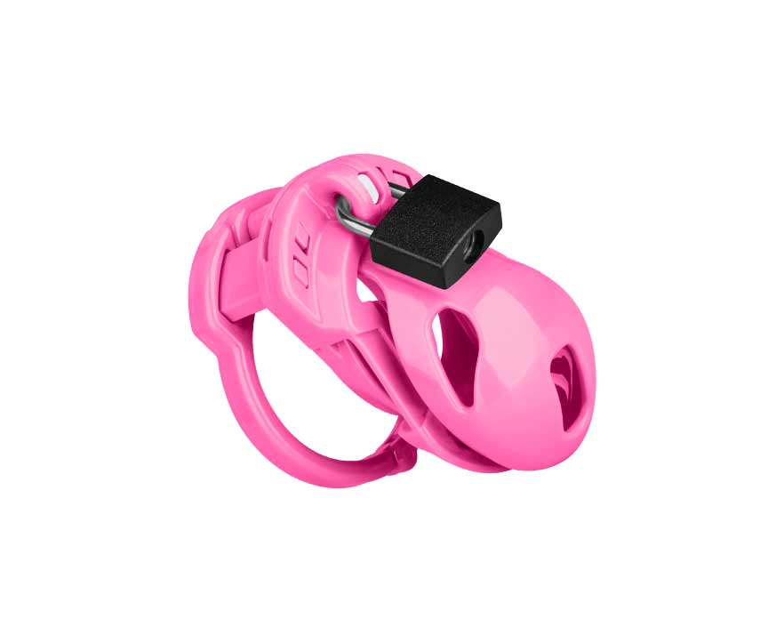 the vice mini v2 sissy chastity cage in pink