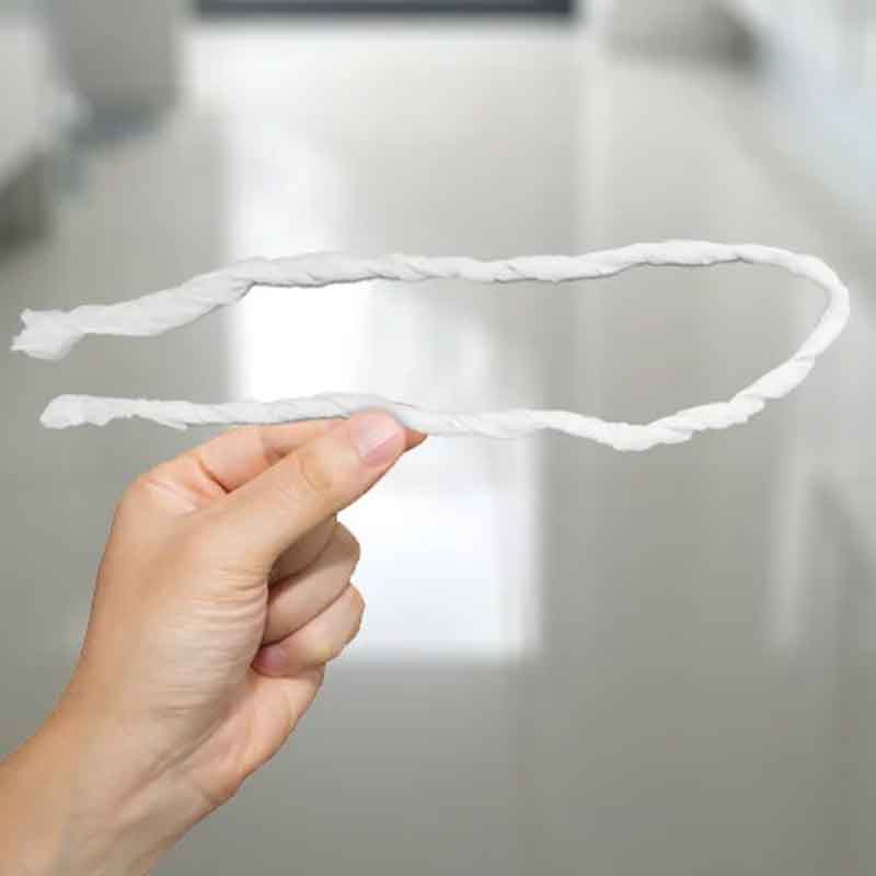 a tissue roll used for chastity cage hygiene