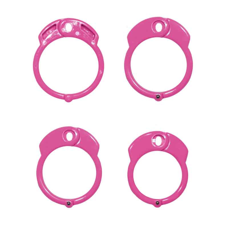 chastity assembly step 1 showing the chastity rings