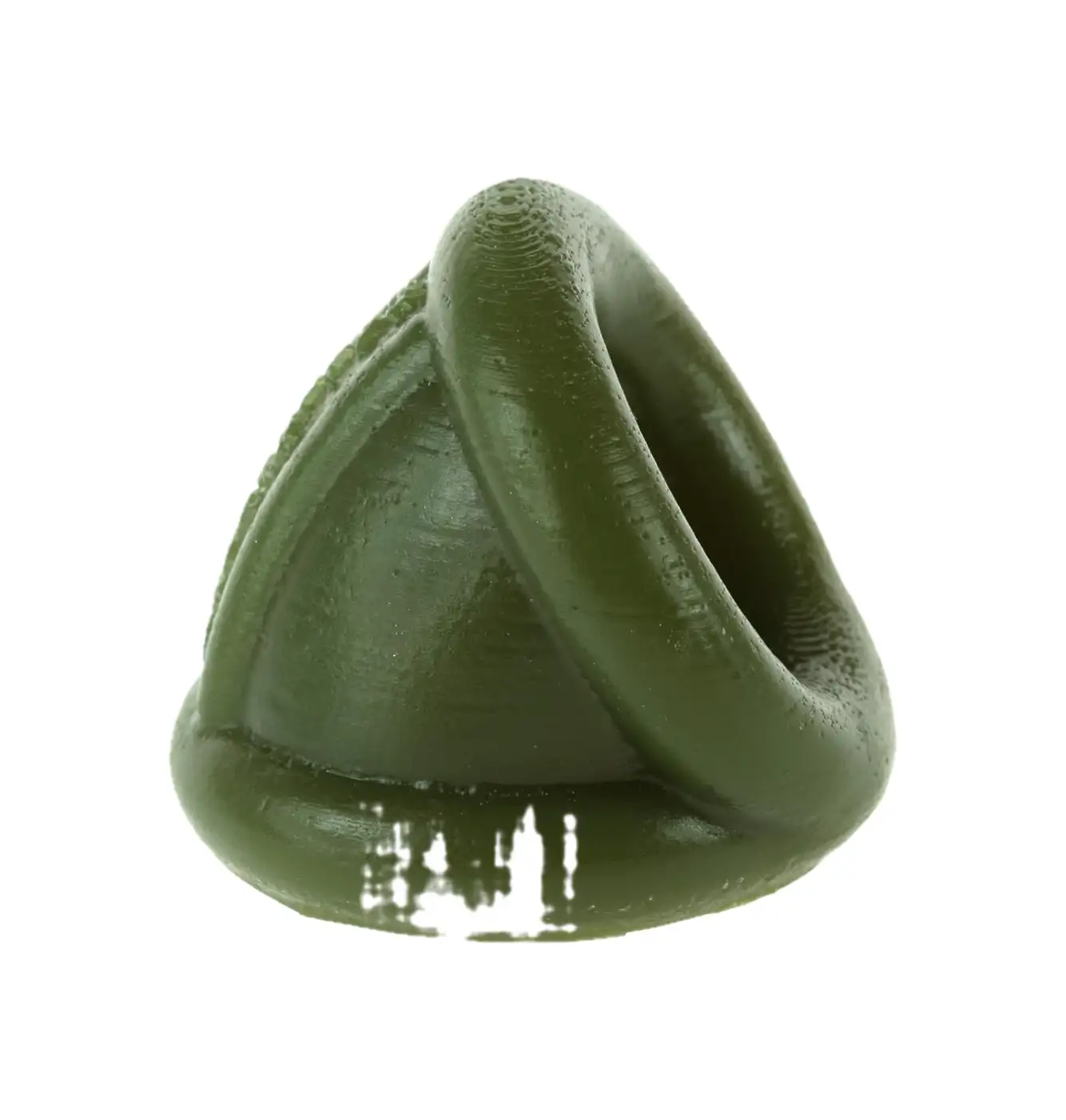 a green silicone balls stretcher