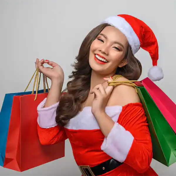 a man wearing executive clothing being teased by a female dominant partner wearing latex